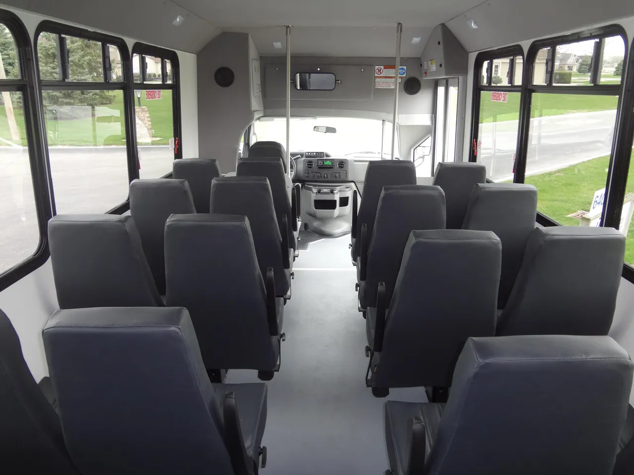 VIP Executive ADA Mini Coach with Wheelchair Lift interior for minibus rental
