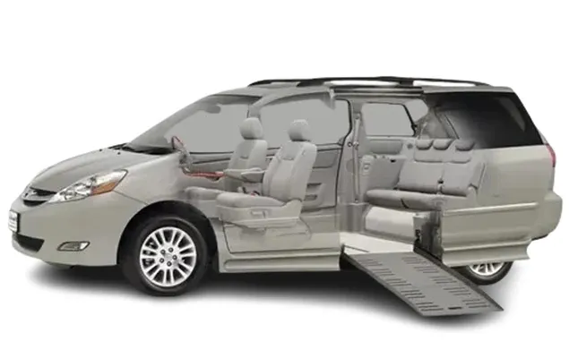 Wheelchair Accessible Toyota Sienna Van, available to rent
